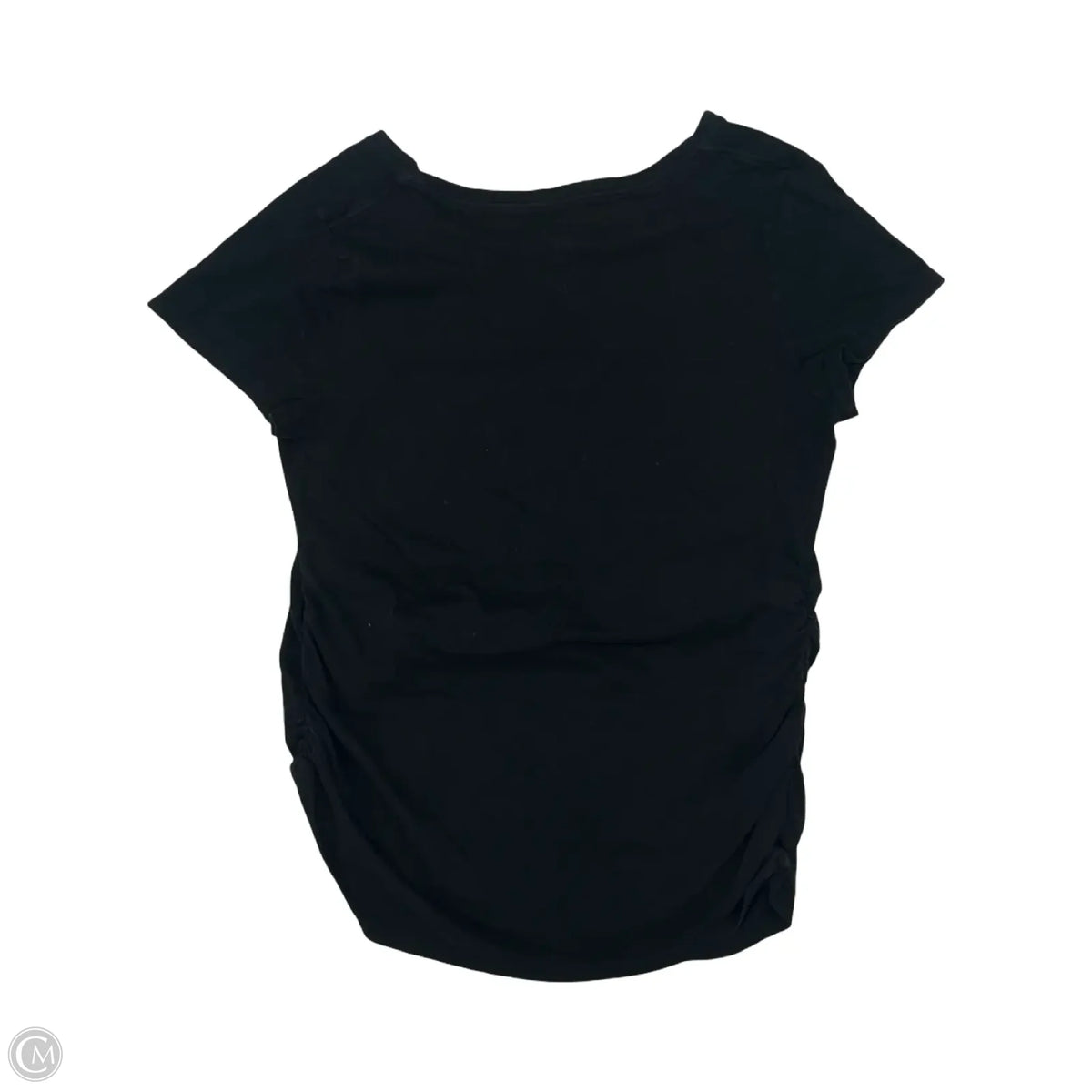 Top Short Sleeve Basic By Isabel Maternity In Black, Size: Xl