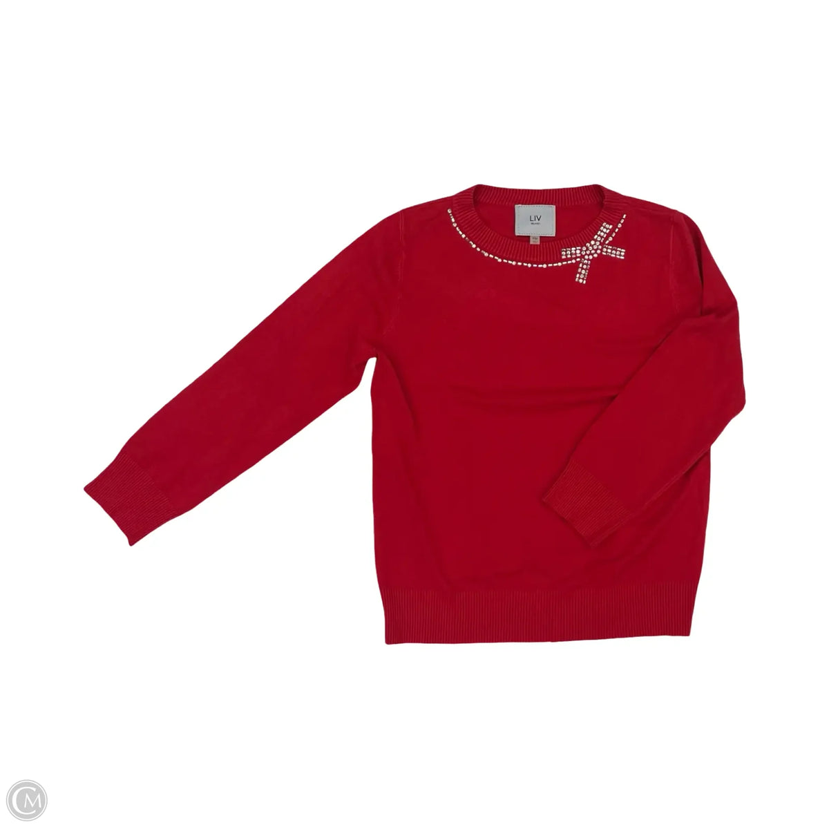 Sweater By Clothes Mentor In Red, Size: Mp