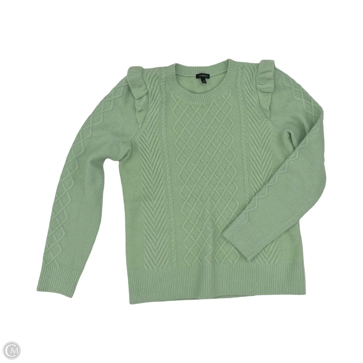 Sweater By Talbots In Green, Size: M