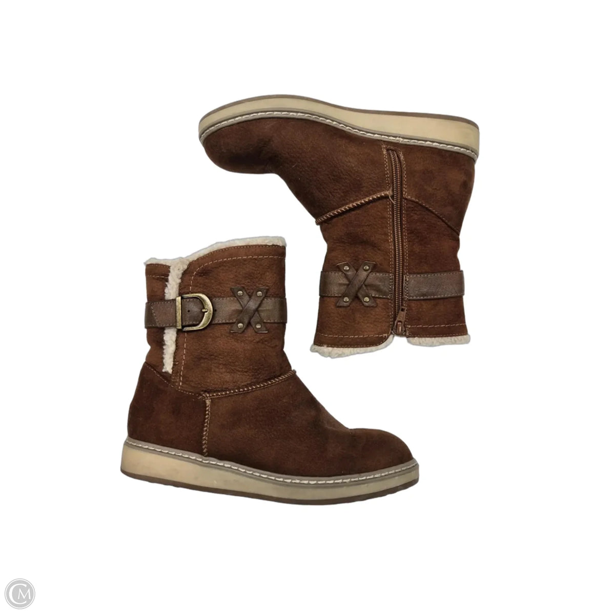 Boots Ankle Flats By White Mountain In Brown, Size: 7