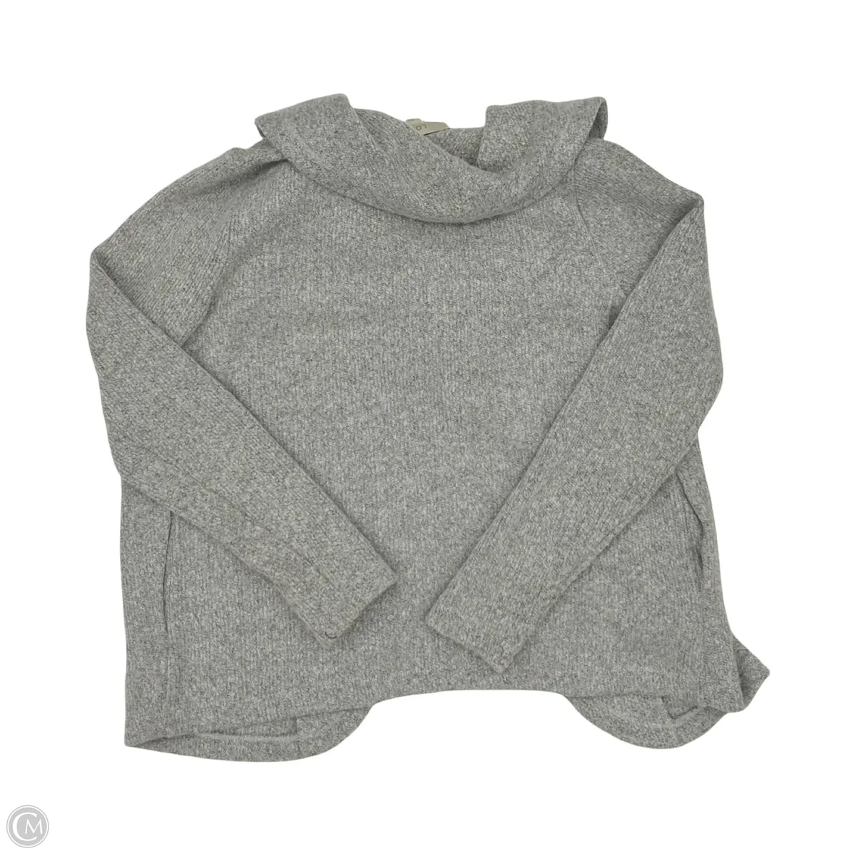 Sweater Cardigan By Loft In Grey, Size: S