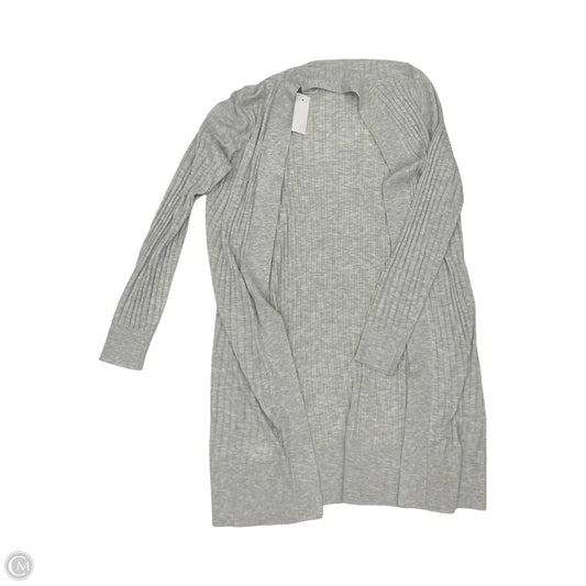 Sweater Cardigan By Loft In Grey, Size: S