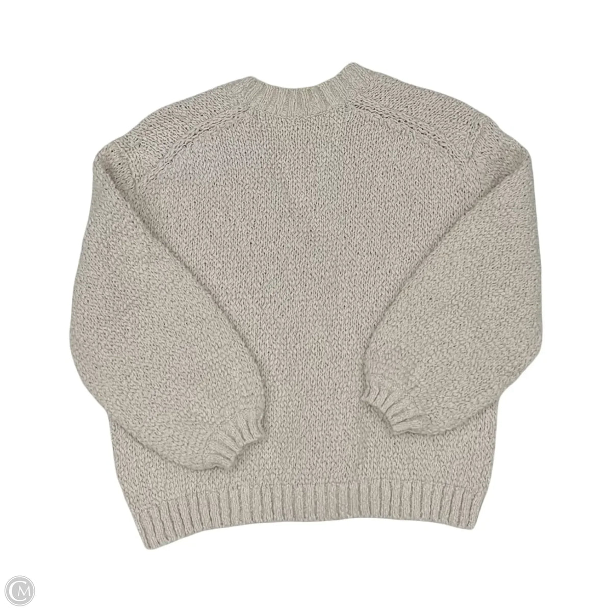 Sweater Cardigan By Loft In Tan, Size: S
