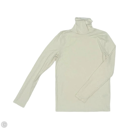 Top Long Sleeve By Madewell In Cream, Size: L