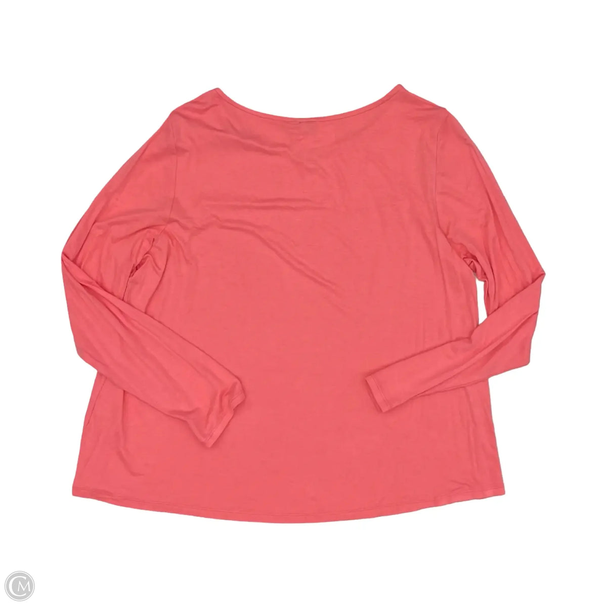 Top Long Sleeve Basic By Cato In Pink, Size: 1x