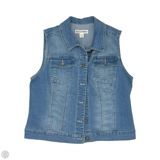Vest Other By Artisan Ny In Blue, Size: L