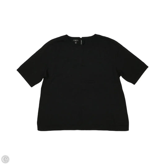 Sweater Short Sleeve By Talbots In Black, Size: Xlp