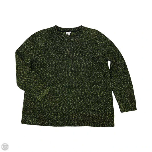 Sweater By J. Jill In Black & Green, Size: 2x