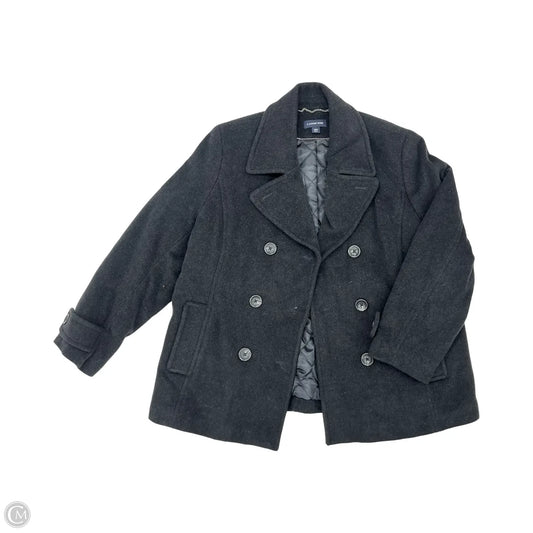 Coat Peacoat By Lands End In Black, Size: Xl