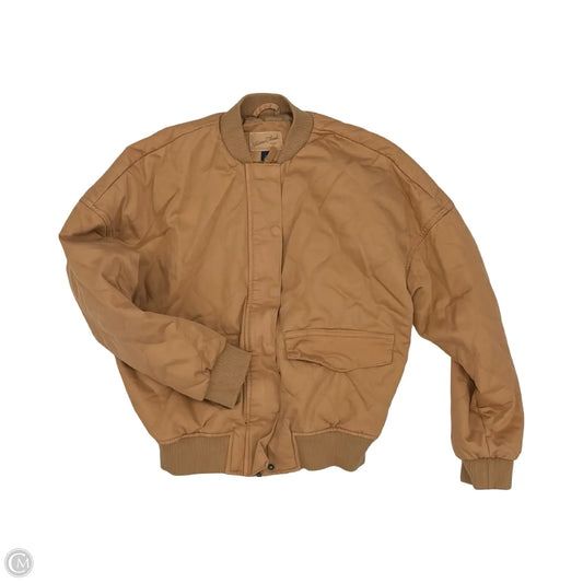 Jacket Puffer & Quilted By Universal Thread In Tan, Size: Xs
