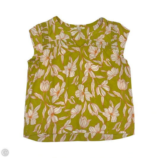 Blouse Sleeveless By Clothes Mentor In Green, Size: L