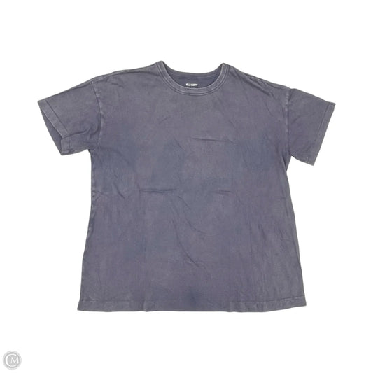 Top Short Sleeve By Old Navy In Blue, Size: L