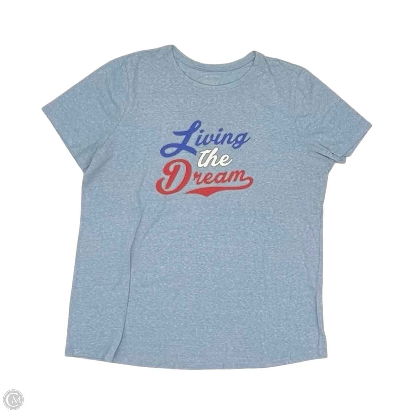 Top Short Sleeve By Lane Bryant In Blue, Size: Xl