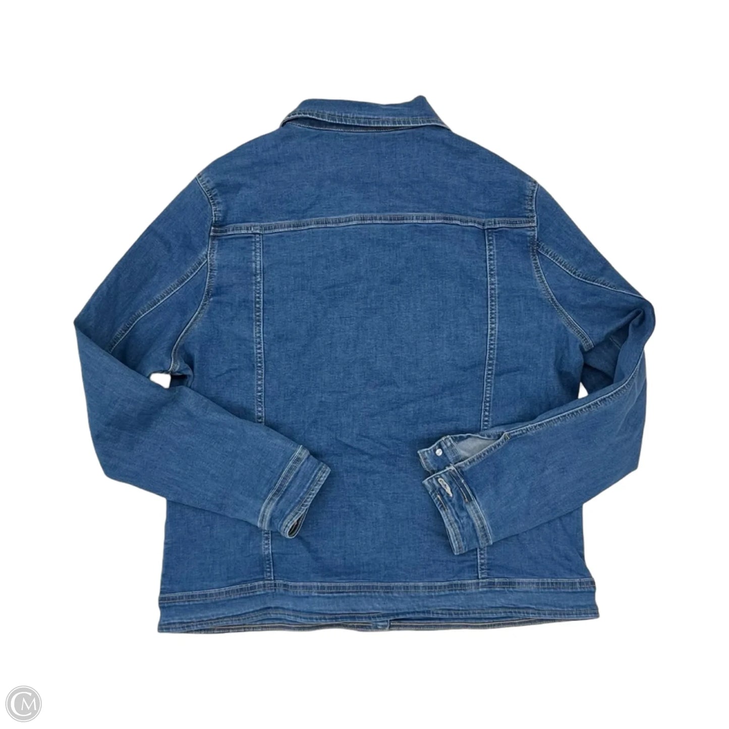Jacket Denim By Clothes Mentor In Blue Denim, Size: Xl
