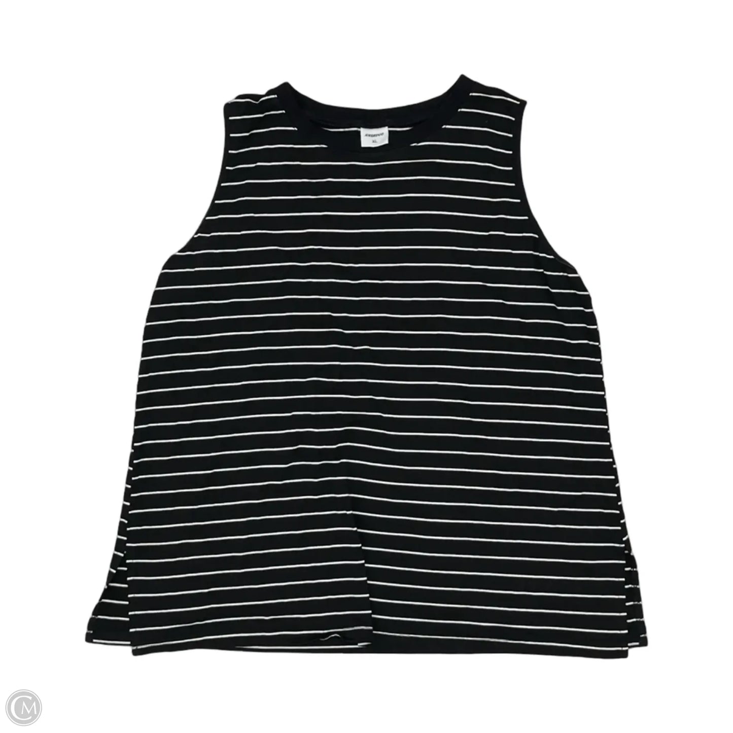 Top Sleeveless By Clothes Mentor In Black & White, Size: Xl
