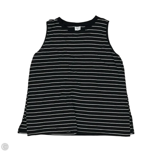 Top Sleeveless By Clothes Mentor In Black & White, Size: Xl