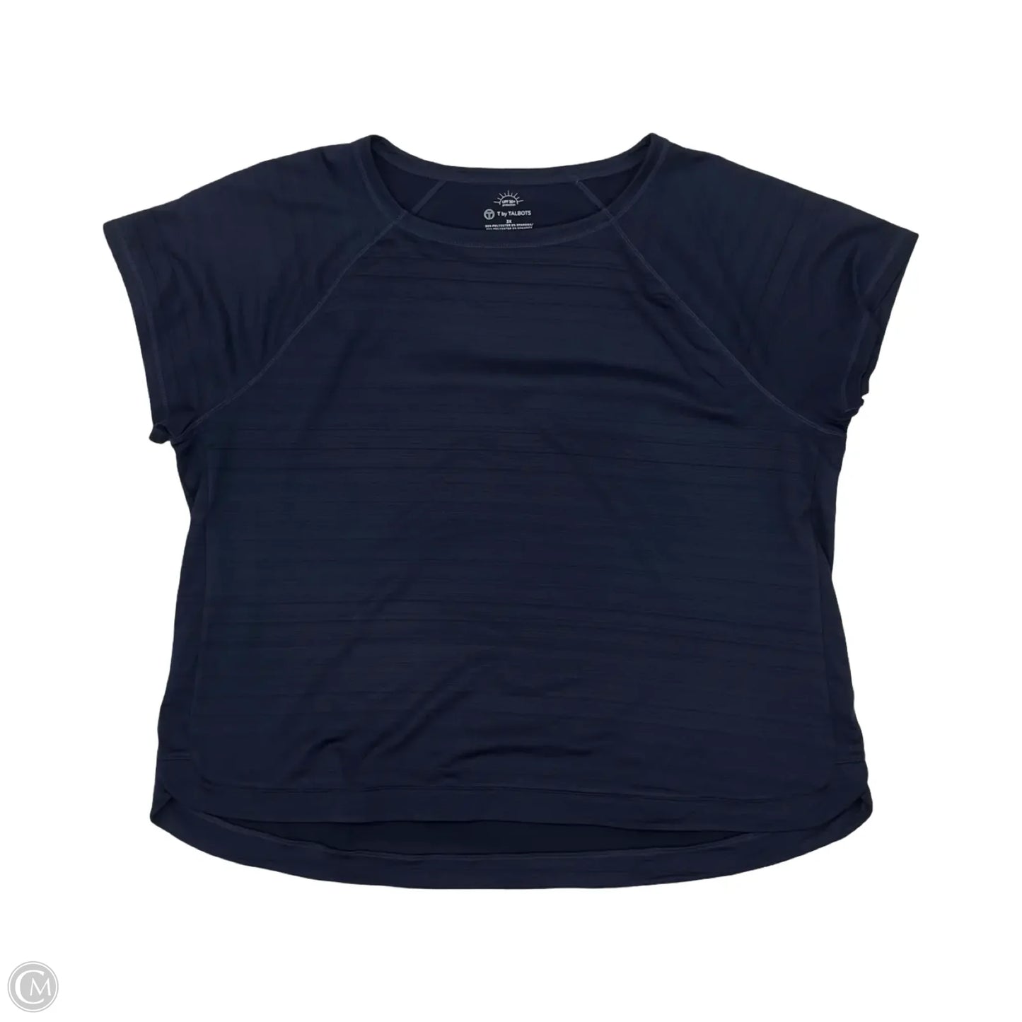 Athletic Top Short Sleeve By Talbots In Navy, Size: 3x