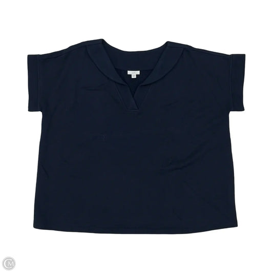 Top Short Sleeve By J. Jill In Navy, Size: 2x