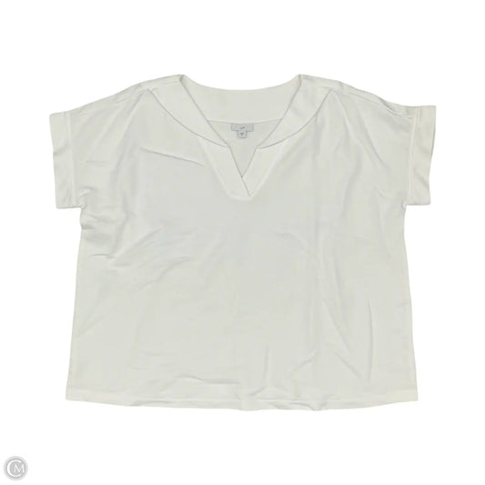 Top Short Sleeve By J. Jill In White, Size: 2x