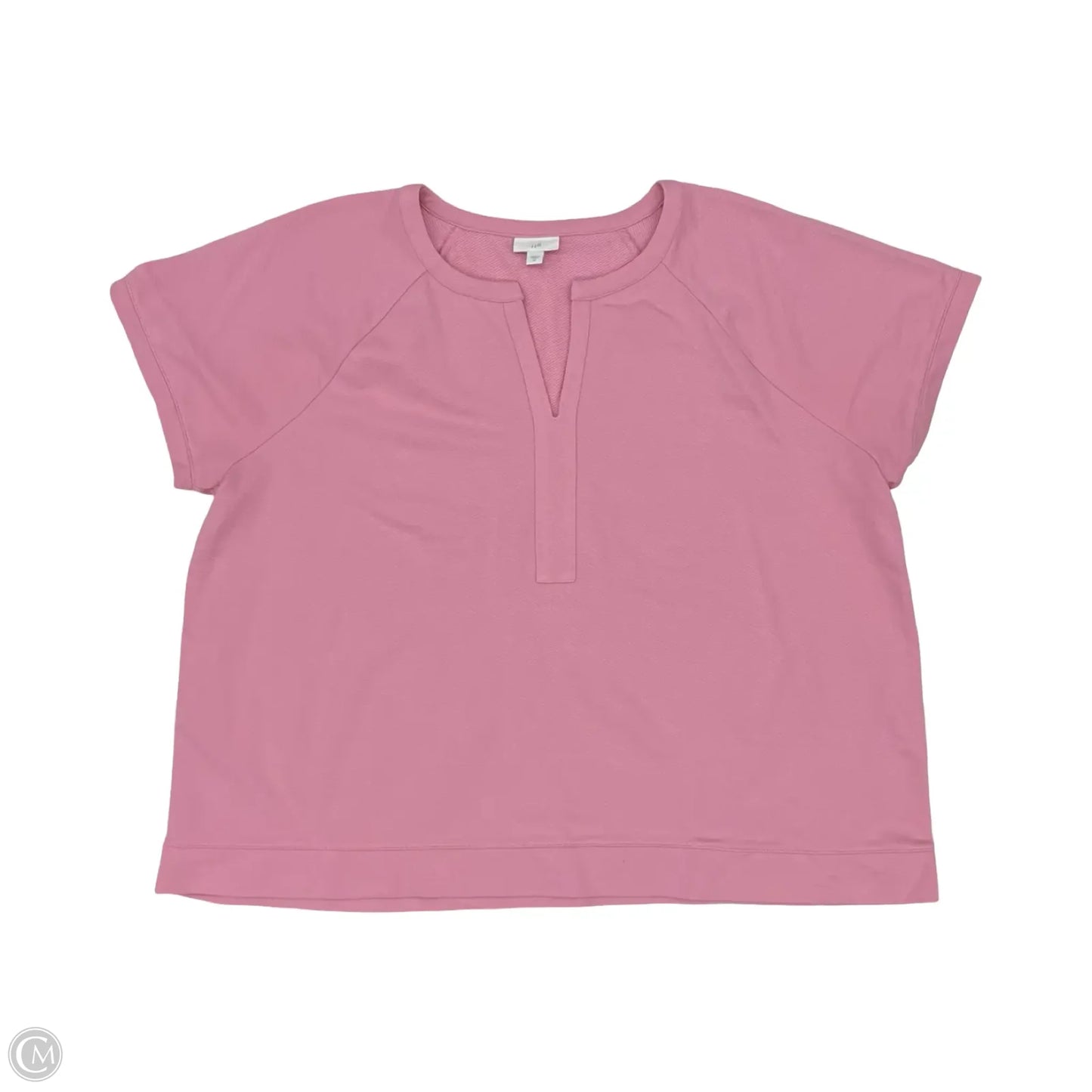 Top Short Sleeve By J. Jill In Pink, Size: 2x
