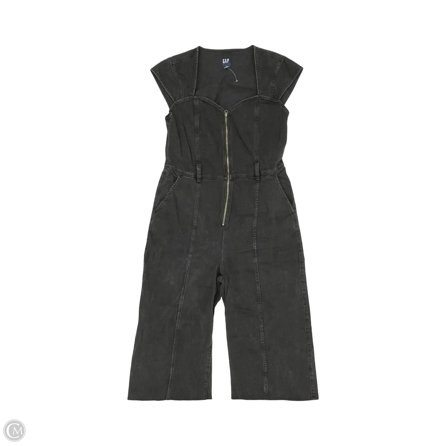Jumpsuit By Gap In Black Denim, Size: 10