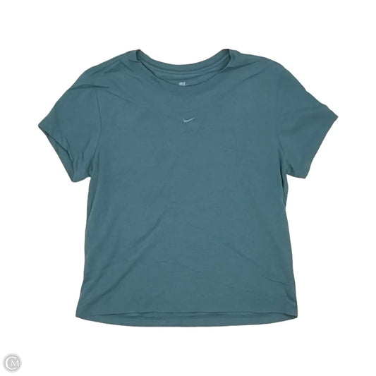 Top Short Sleeve By Nike In Blue, Size: L