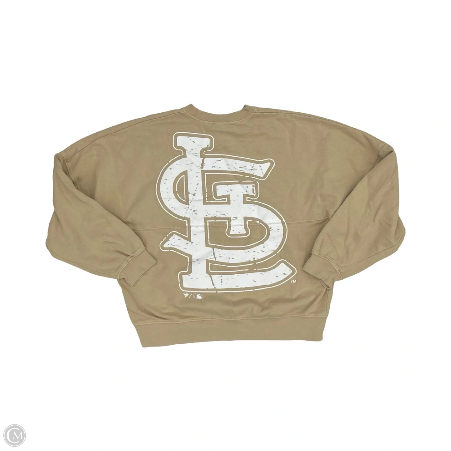 Sweatshirt Collar By Fanatics In Tan, Size: S