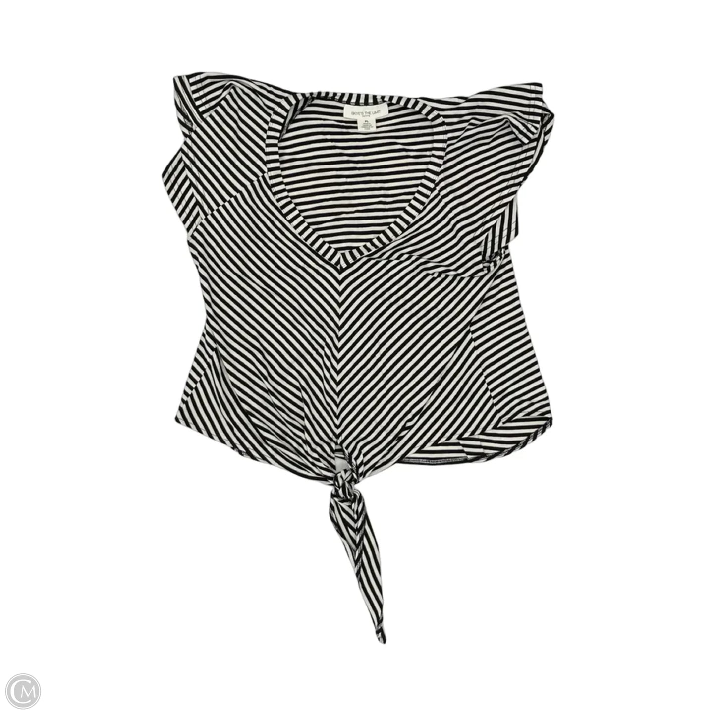 Top Short Sleeve By Skyes The Limit In Black & White, Size: Lp