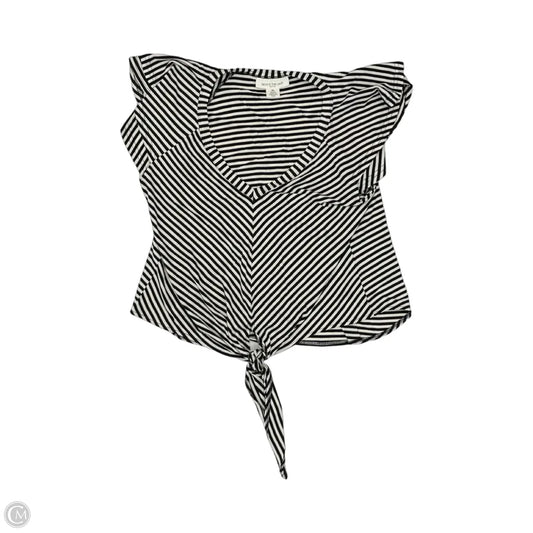 Top Short Sleeve By Skyes The Limit In Black & White, Size: Lp
