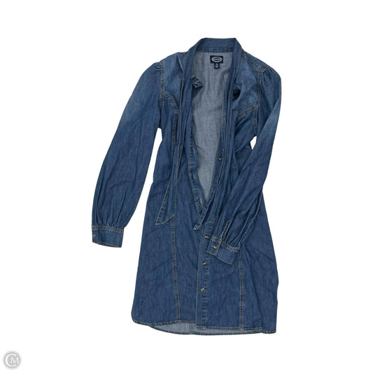 Dress Casual Short By Scoop In Blue Denim, Size: S