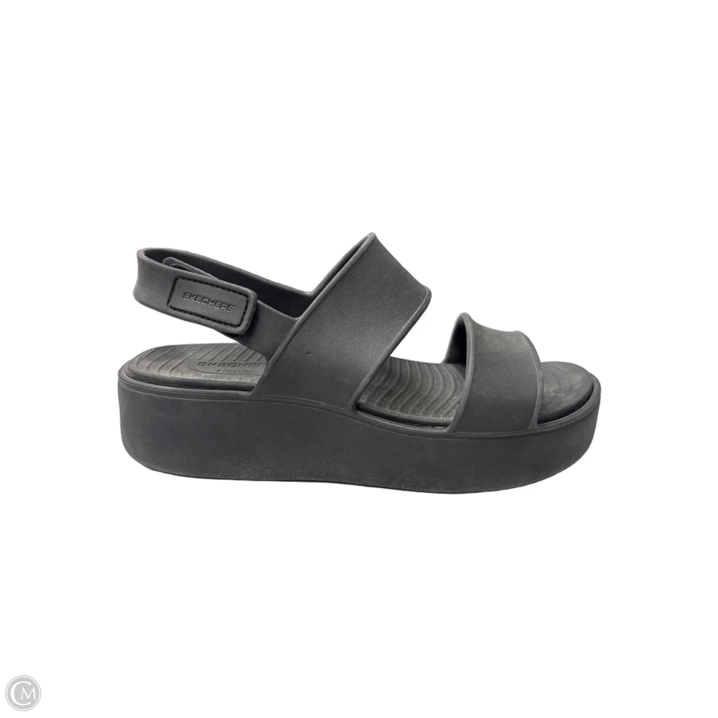 Sandals Heels Platform By Skechers In Black, Size: 9