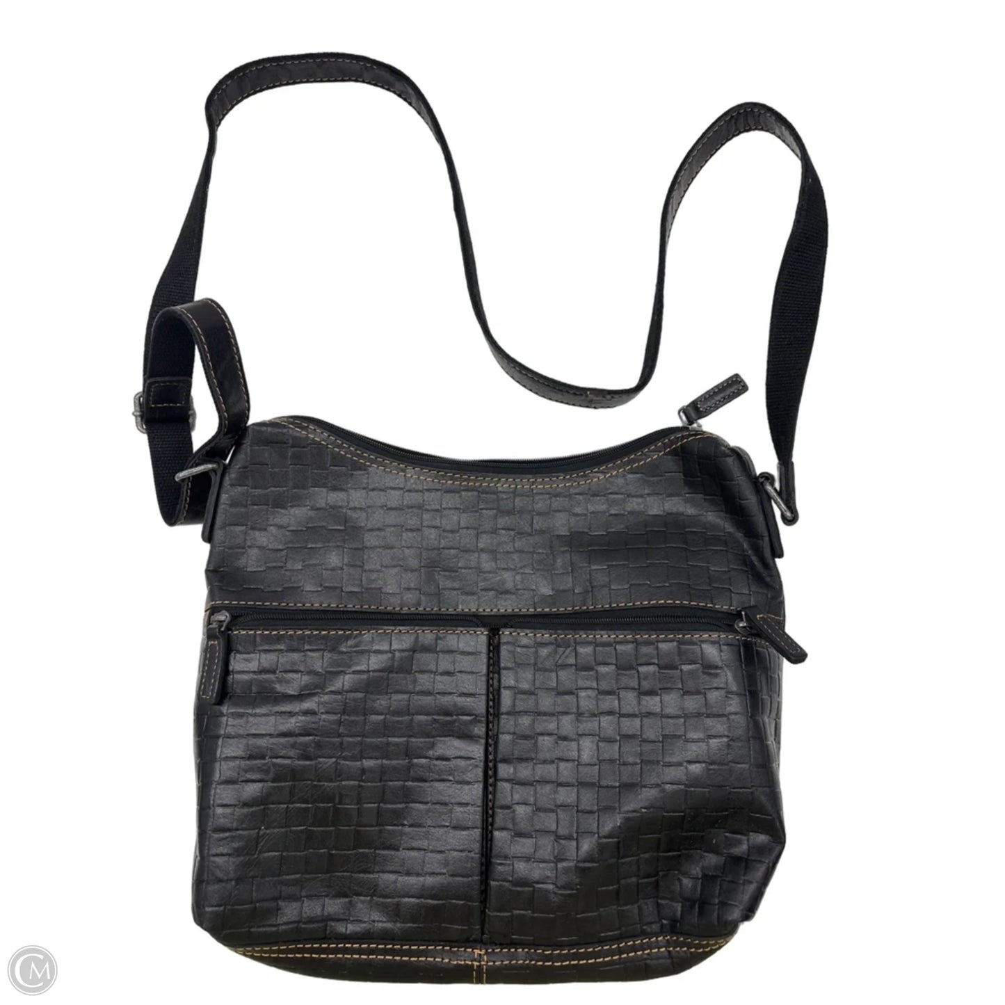 Crossbody Leather By Clothes Mentor, Size: Medium