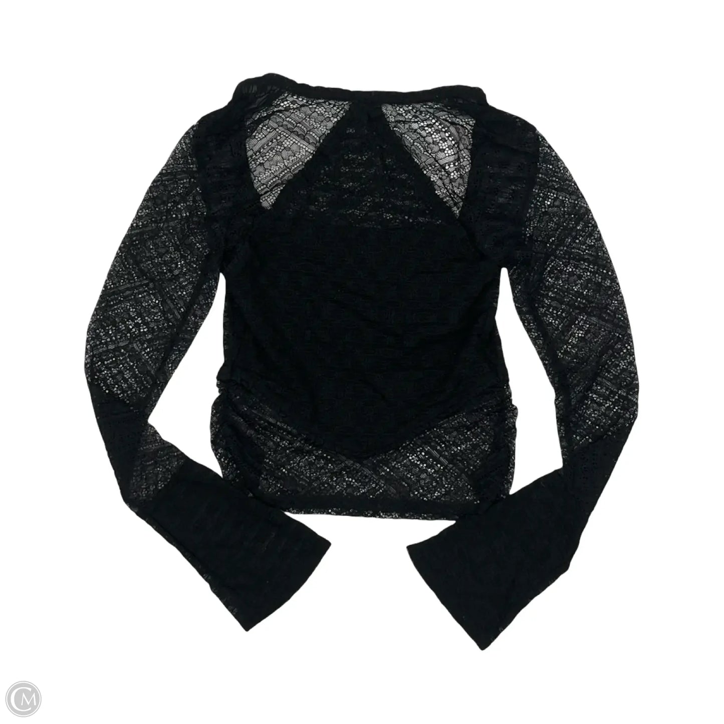 Top Long Sleeve By Free People In Black, Size: S