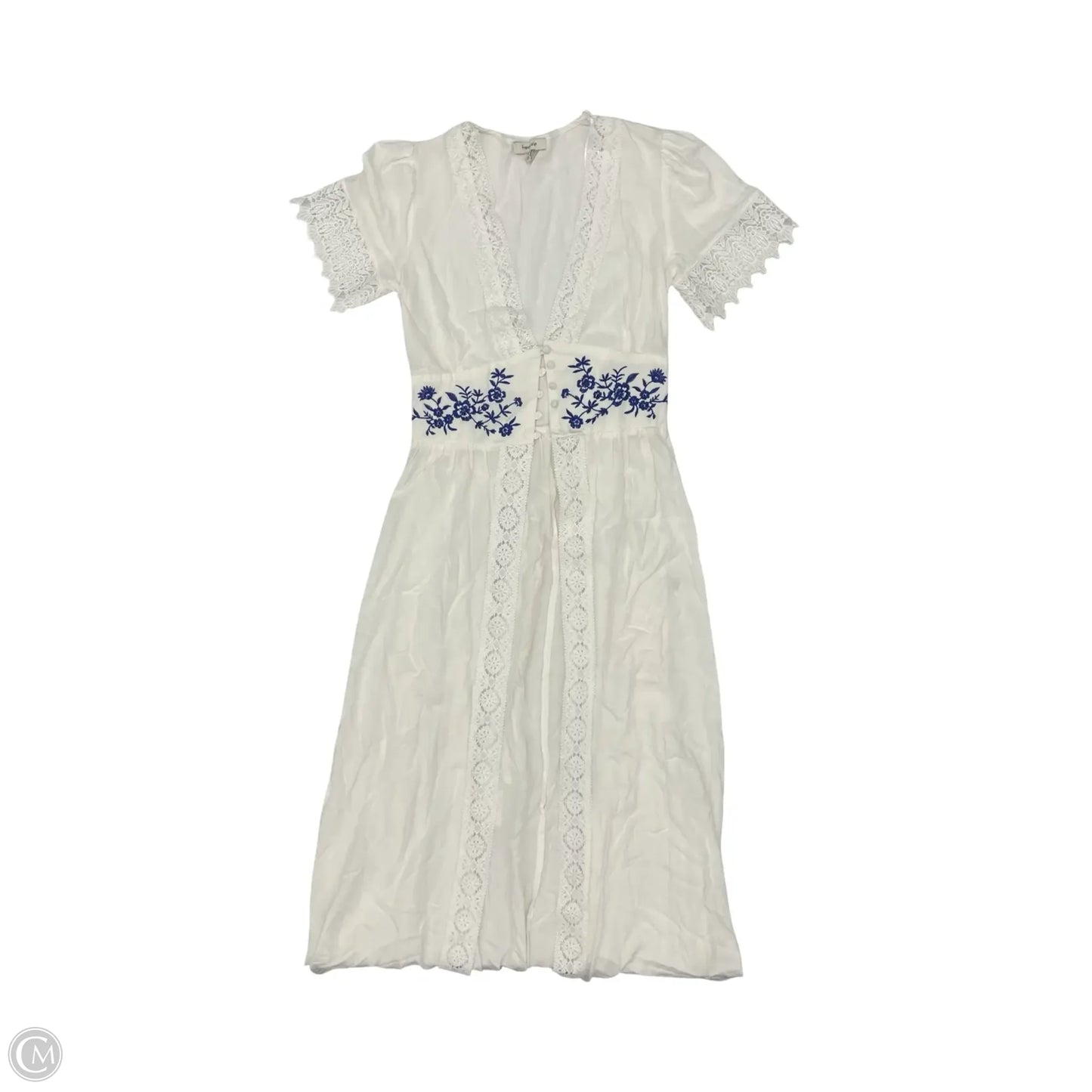 Dress Casual Maxi By Francesca's In White, Size: S
