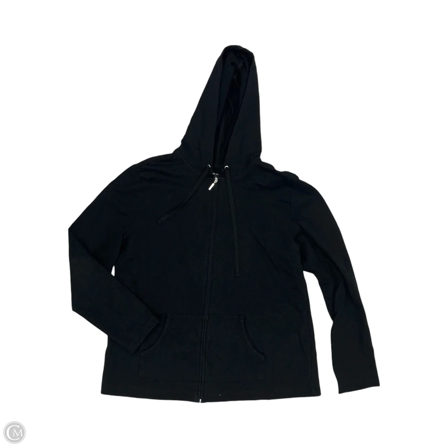 Sweatshirt Hoodie By Karen Scott In Black, Size: L