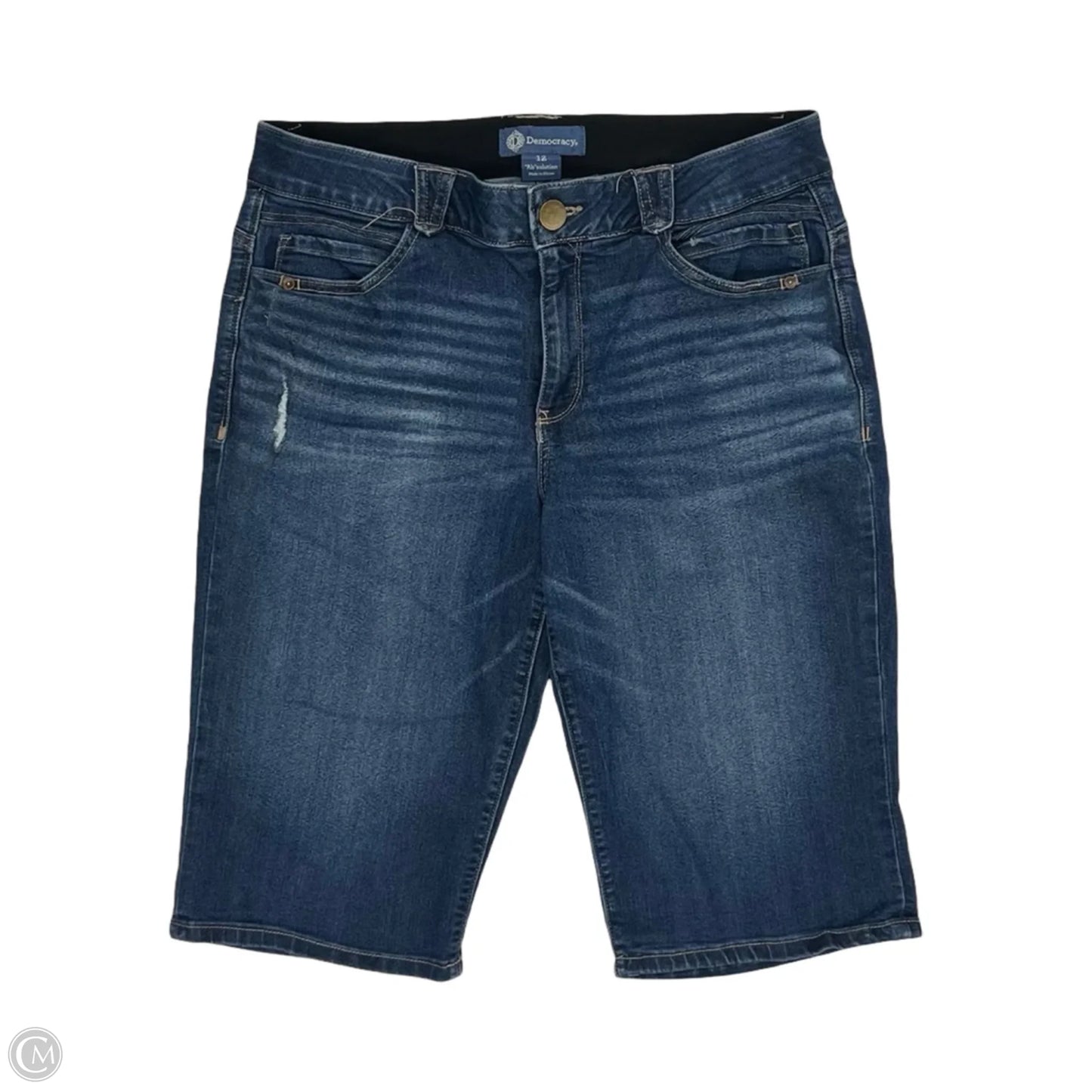 Jeans Cropped By Democracy In Blue Denim, Size: 12