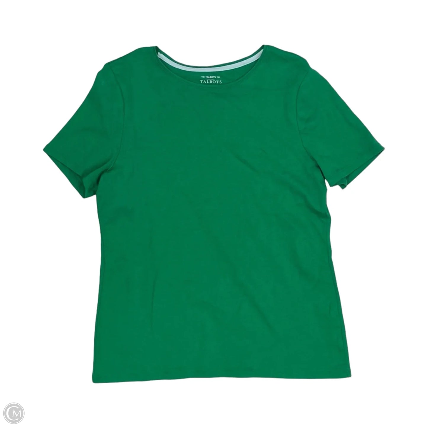 Top Short Sleeve By Talbots In Green, Size: L