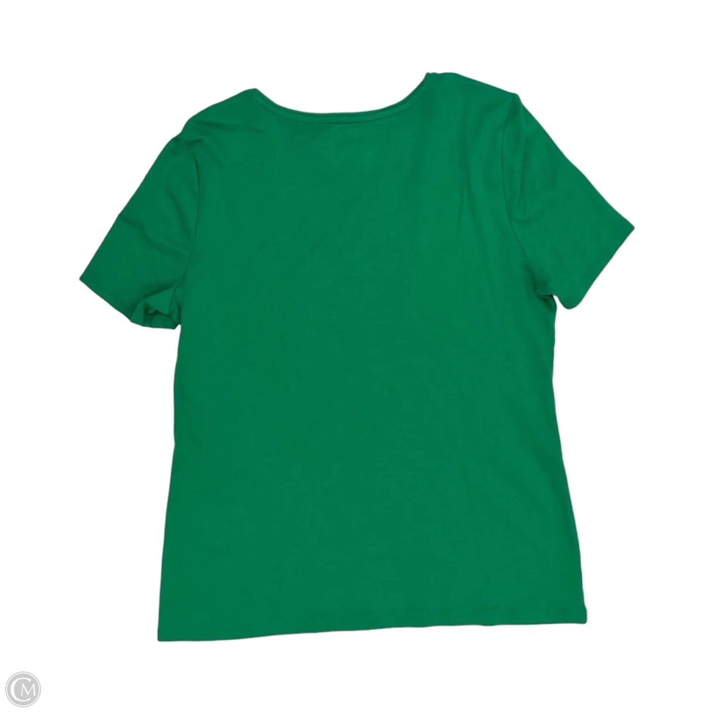 Top Short Sleeve By Talbots In Green, Size: L