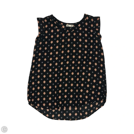 Top Short Sleeve By Levis In Black & White, Size: M