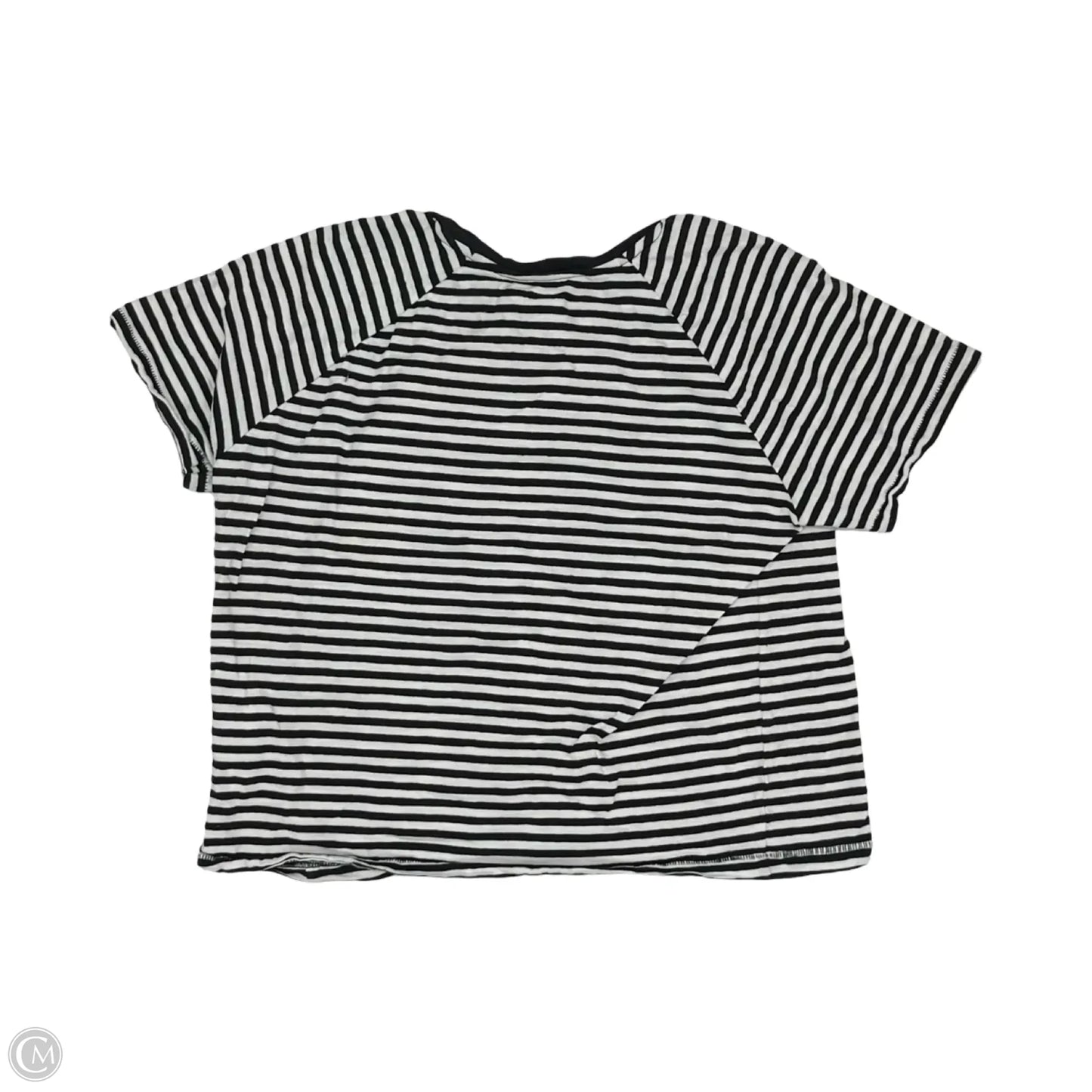 Top Short Sleeve By Levis In Black & White, Size: M