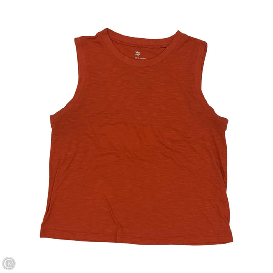 Tank Top By All In Motion In Orange, Size: M