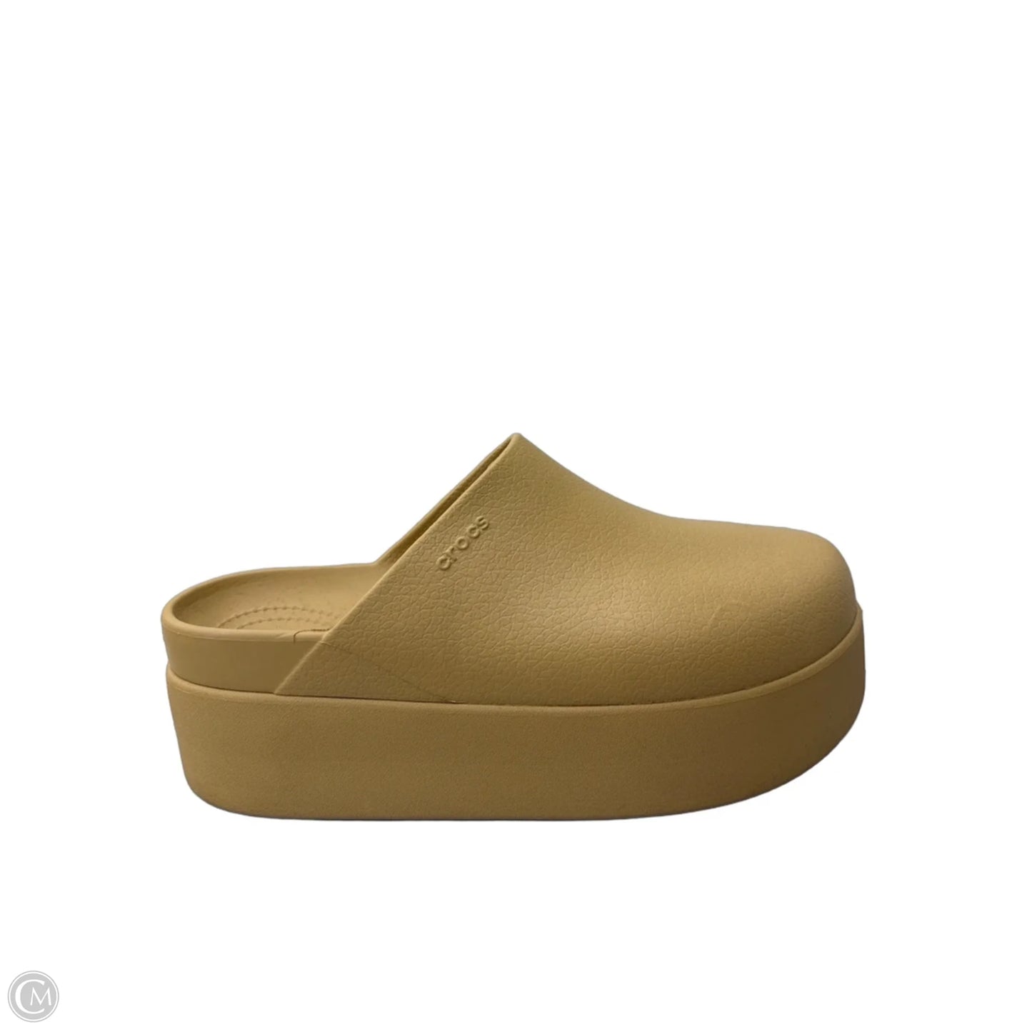 Shoes Heels Platform By Crocs In Tan, Size: 10