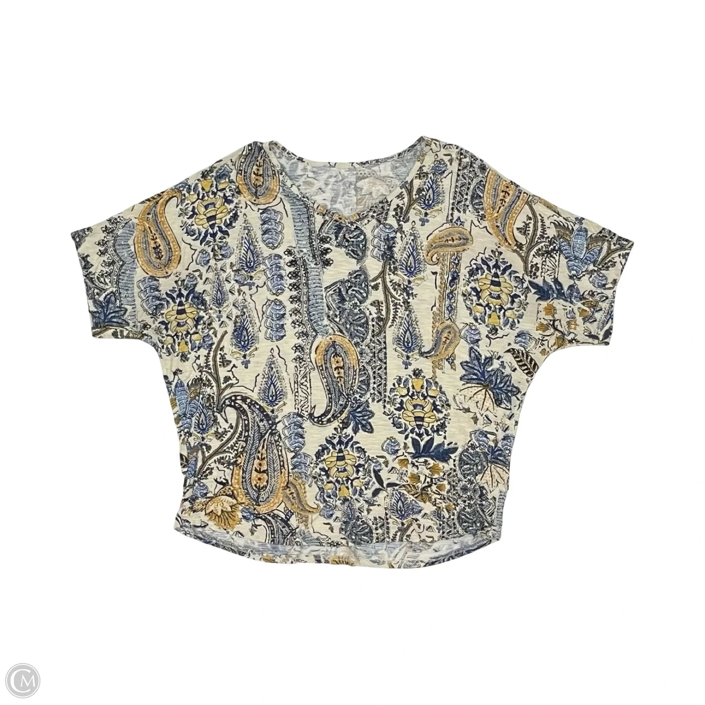 Top Short Sleeve By Maurices In Tan, Size: M