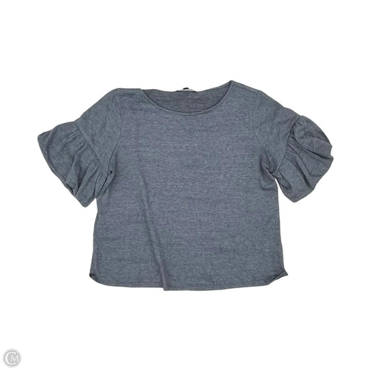 Top Short Sleeve By Cable And Gauge In Blue, Size: L