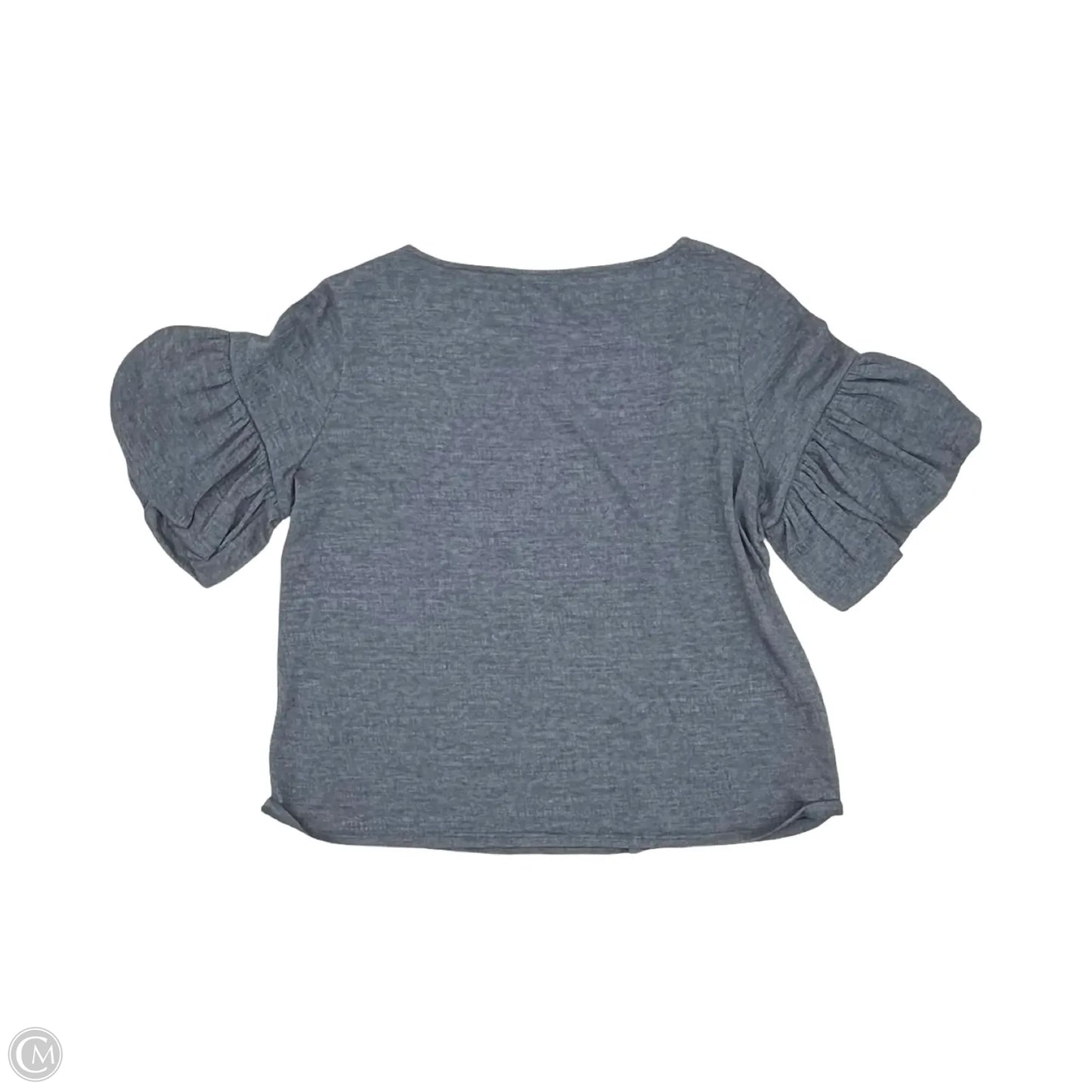 Top Short Sleeve By Cable And Gauge In Blue, Size: L