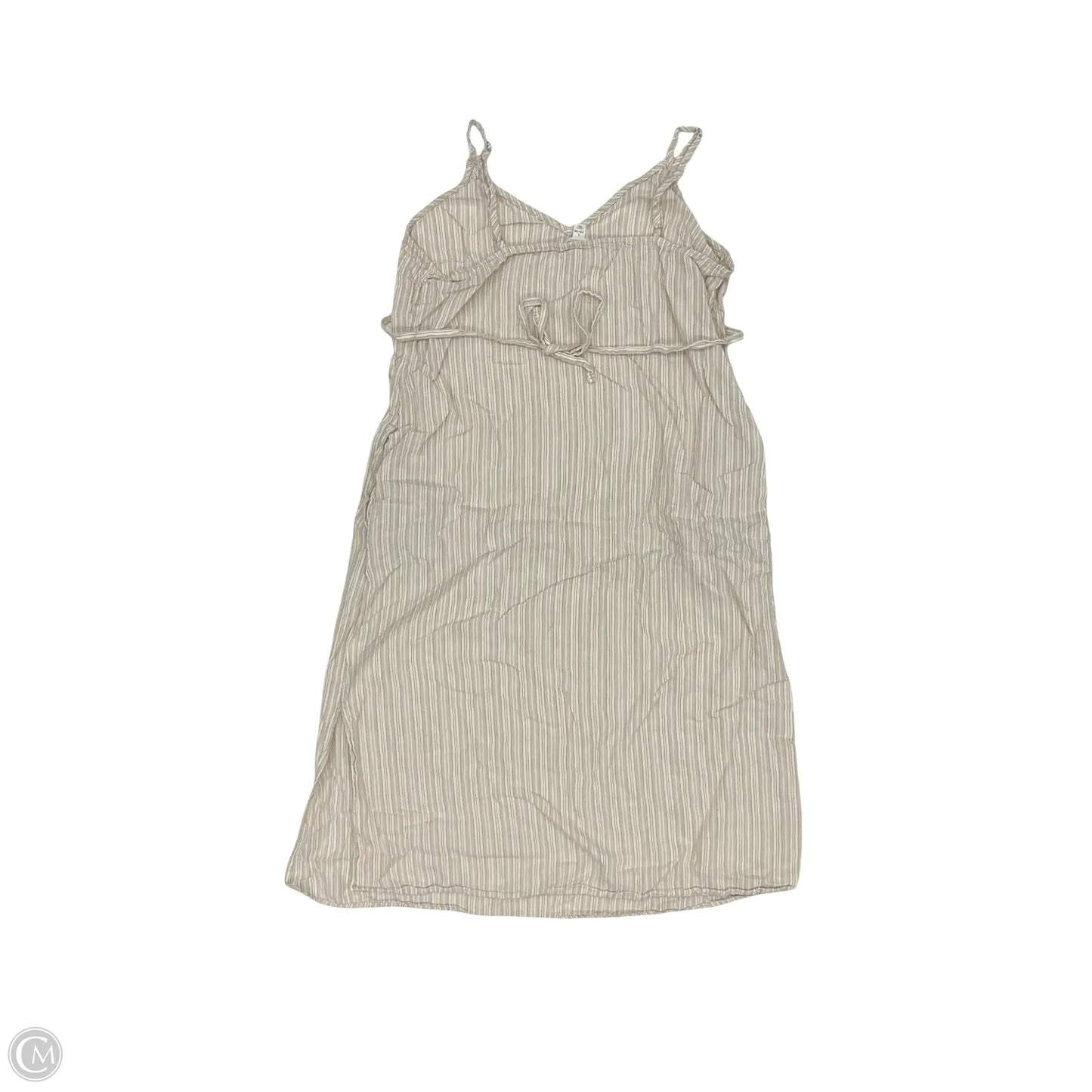 Dress Casual Short By Time And Tru In Tan & White, Size: L