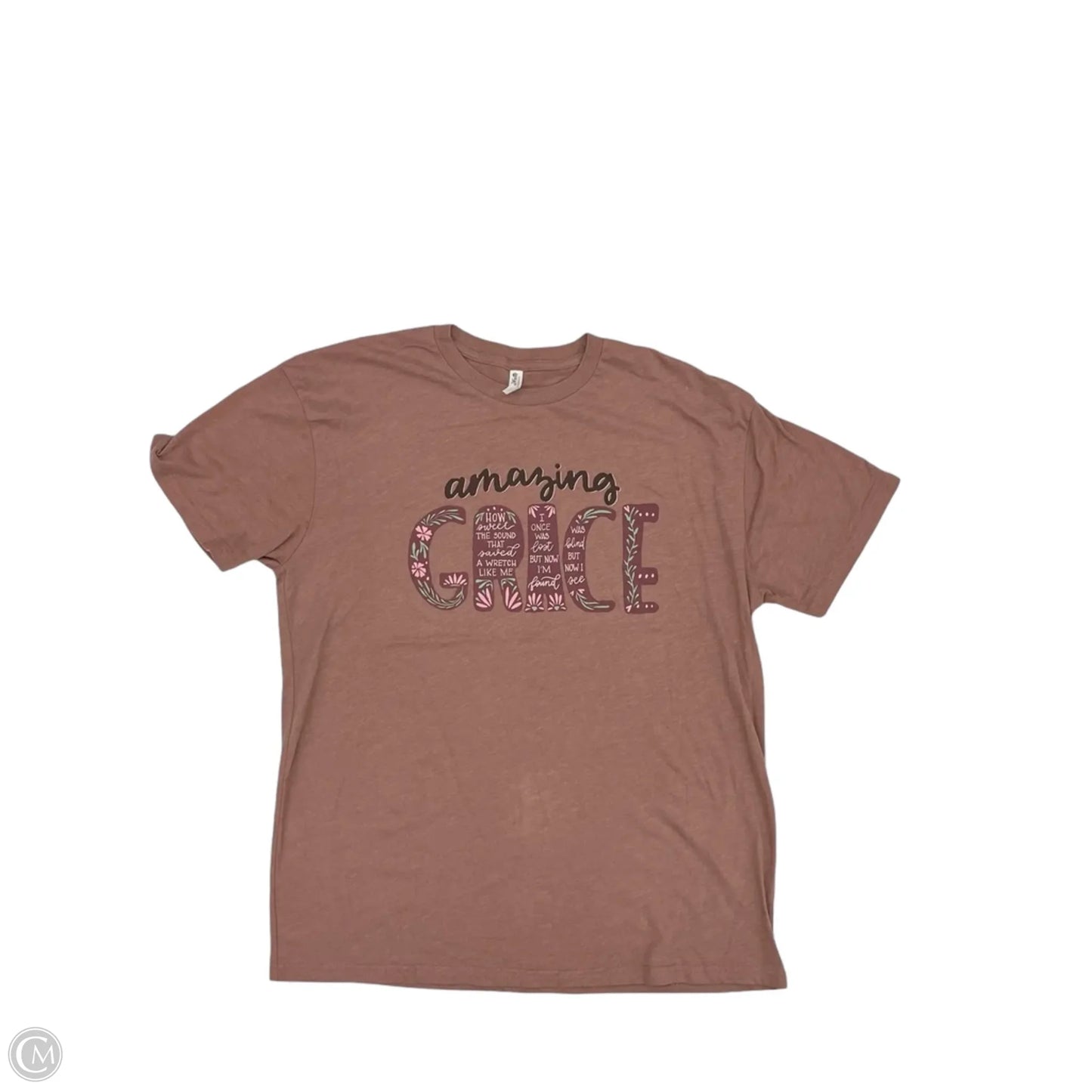 Top Short Sleeve By Clothes Mentor In Pink, Size: Xl