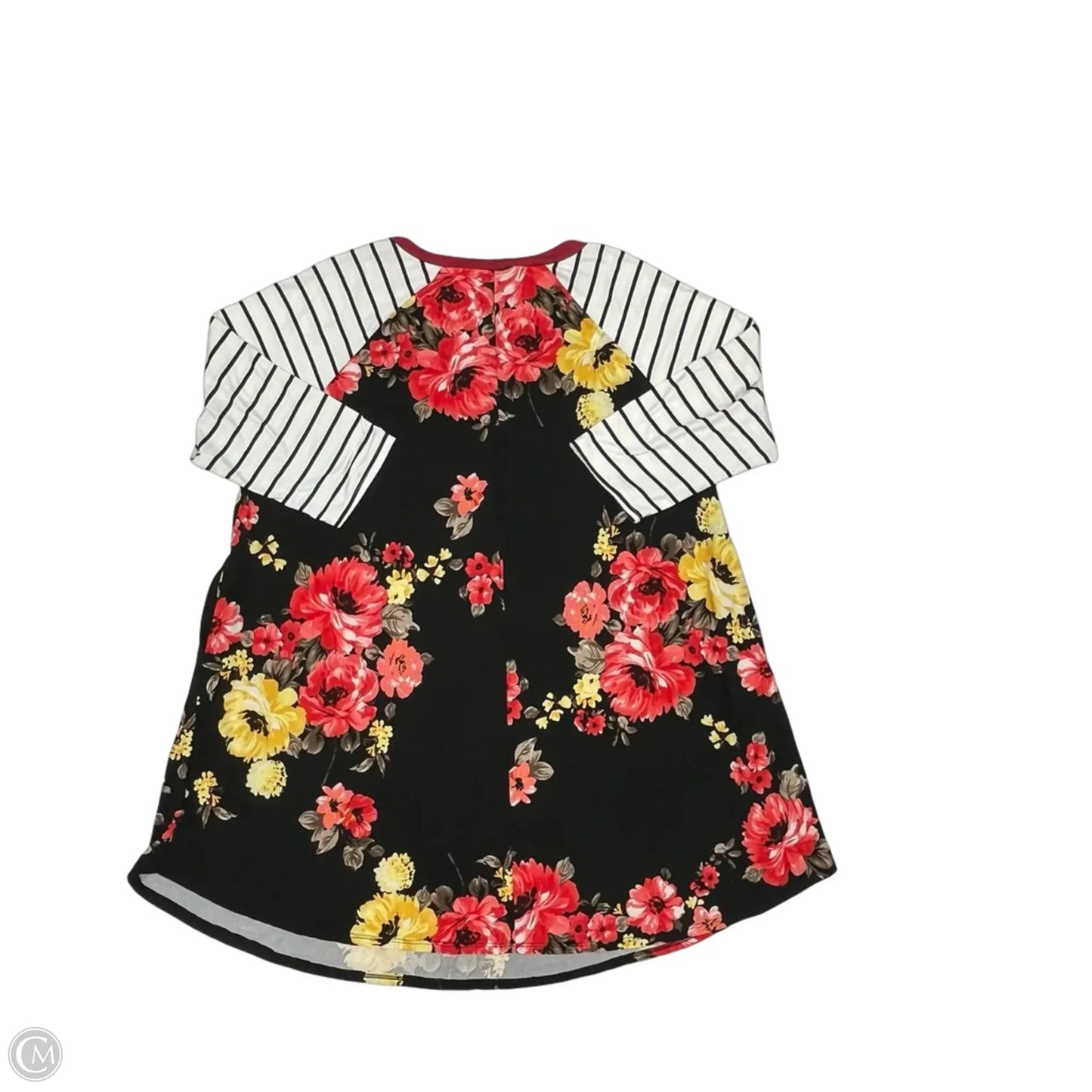 Dress Casual Short By Emerald In Floral Print, Size: 3x