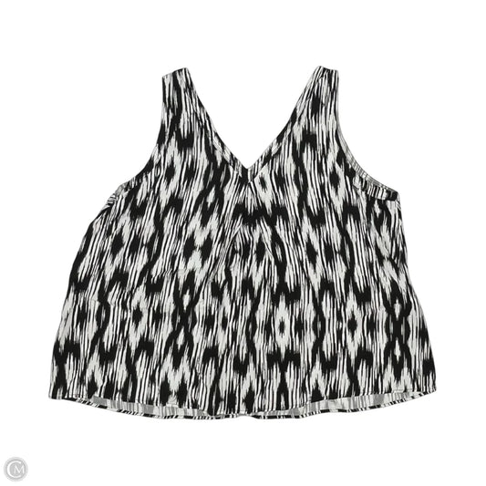 Blouse Sleeveless By Torrid In Black & White, Size: 2x