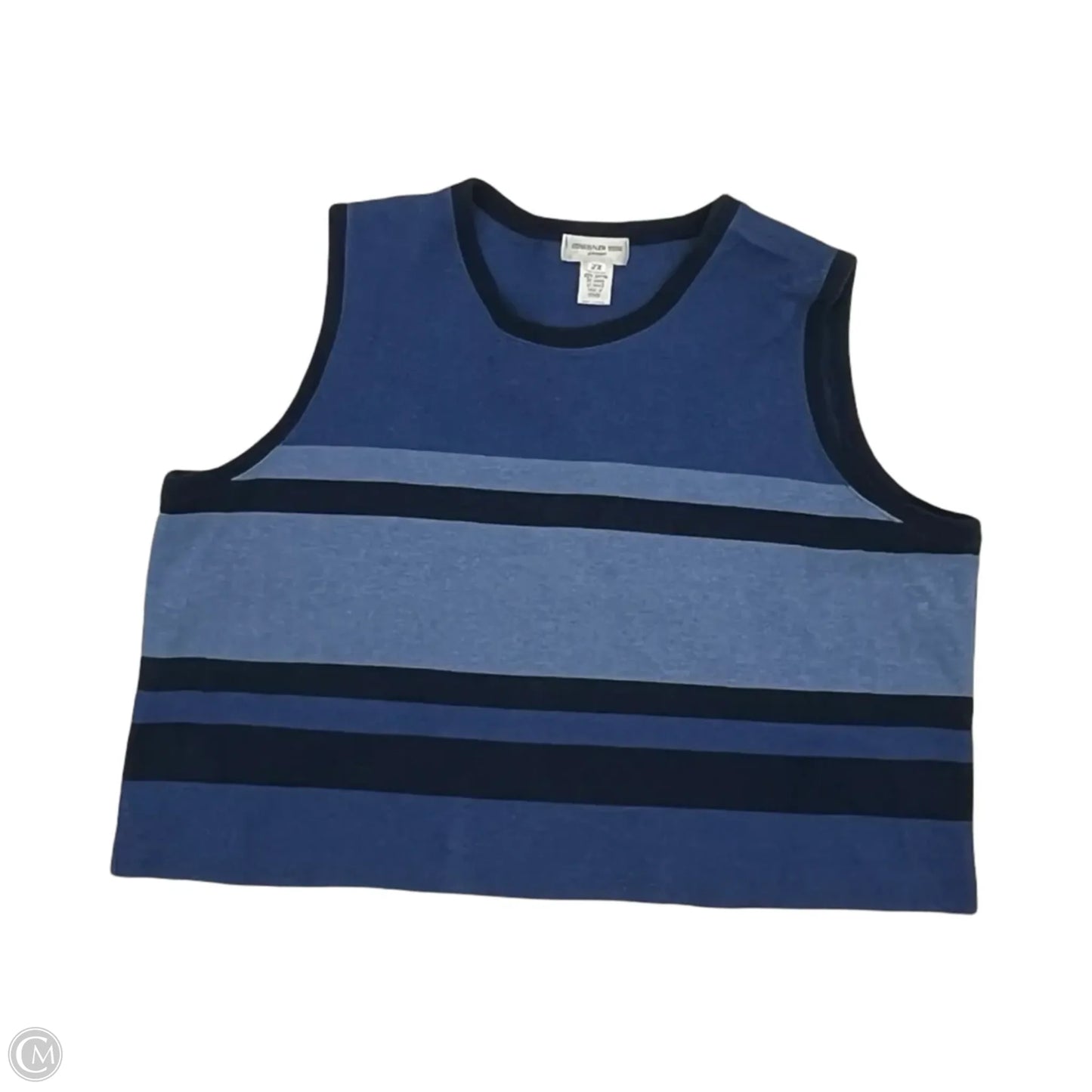 Sweater Short Sleeve By Jones New York In Blue, Size: 2x